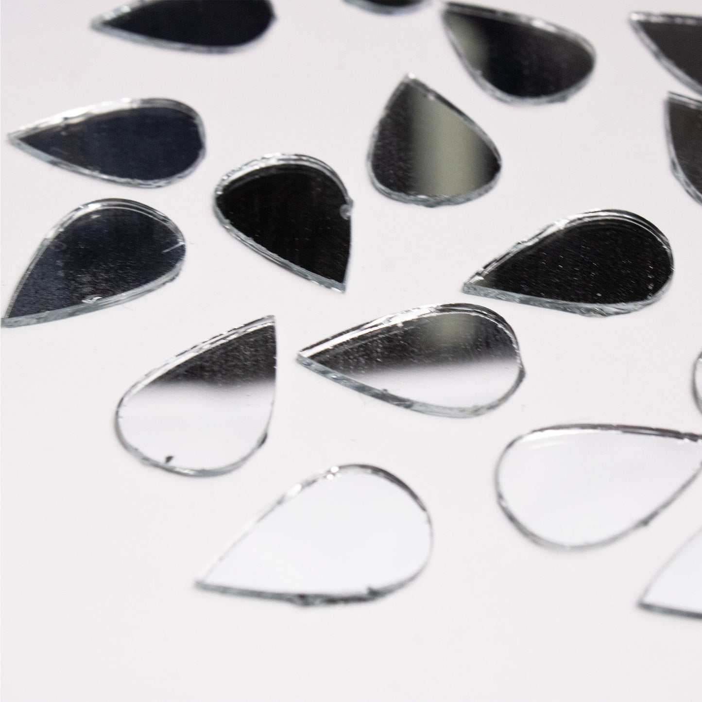Almond Shape Mirror Cutouts (12mm, 264 Pieces) - VibhutiCrafts