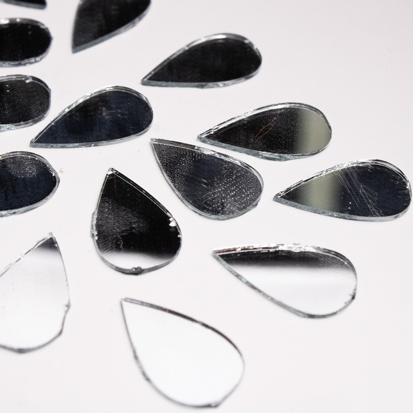 Almond Shape Mirror Cutouts (14mm, 187 Pieces) - VibhutiCrafts