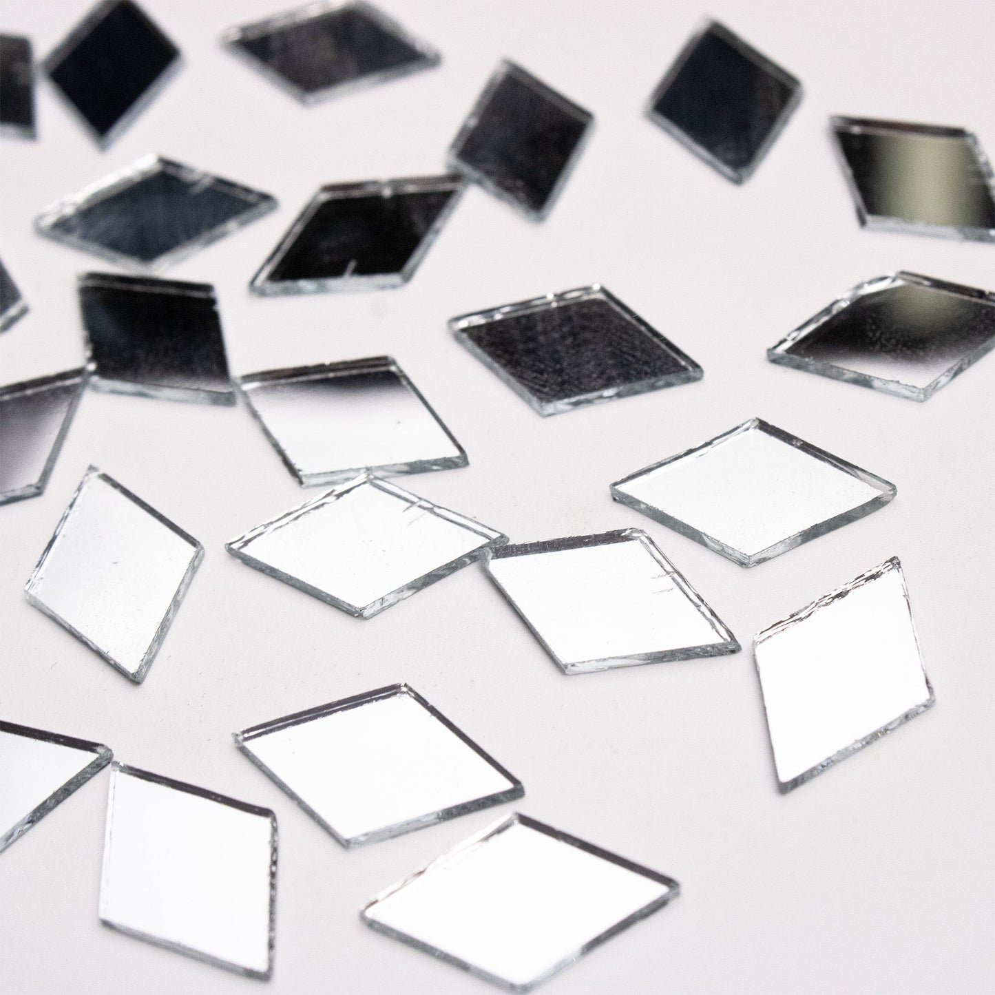 Diamond Shape Mirror Cutouts (10mm, 449 Pieces) - VibhutiCrafts