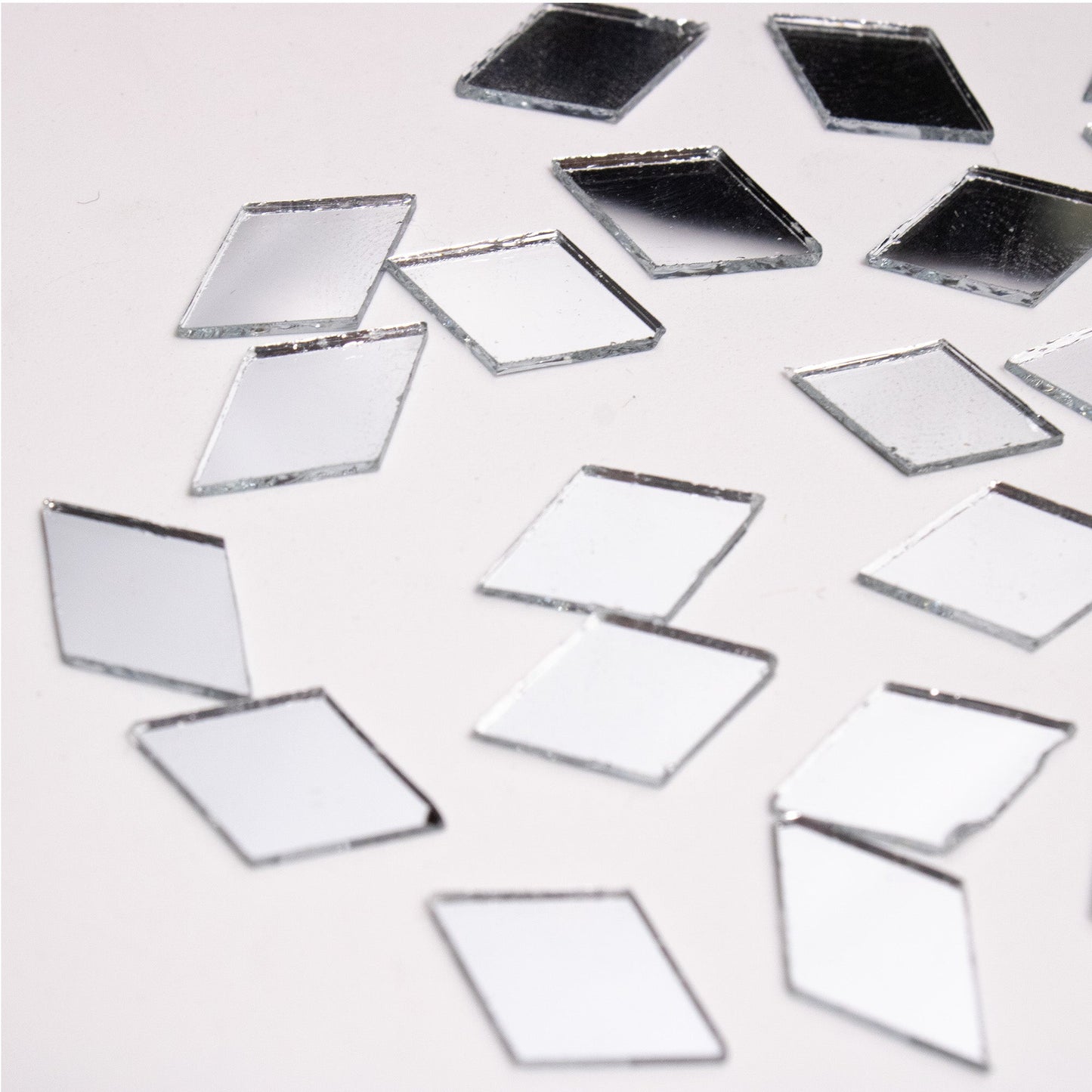 Diamond Shape Mirror Cutouts (11mm, 353 Pieces) - VibhutiCrafts