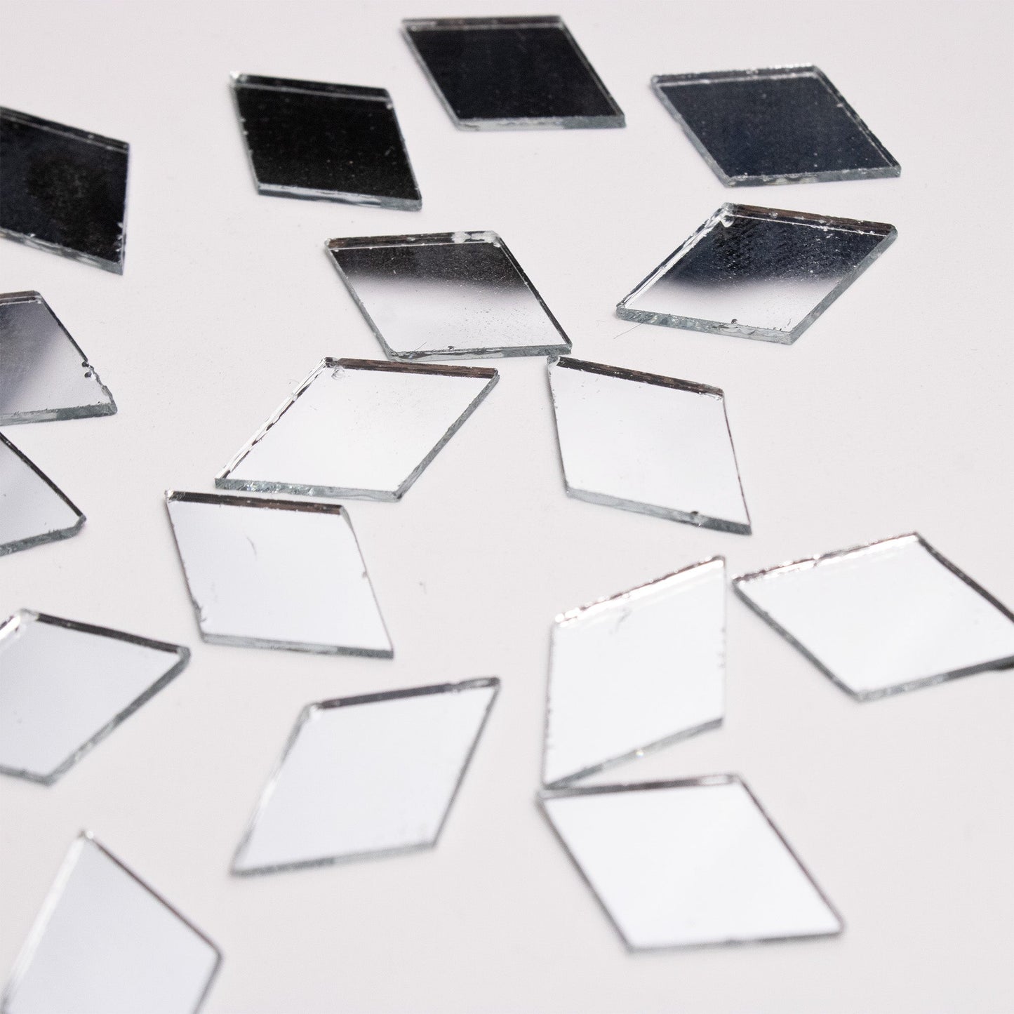 Diamond Shape Mirror Cutouts (12mm, 309 Pieces) - VibhutiCrafts