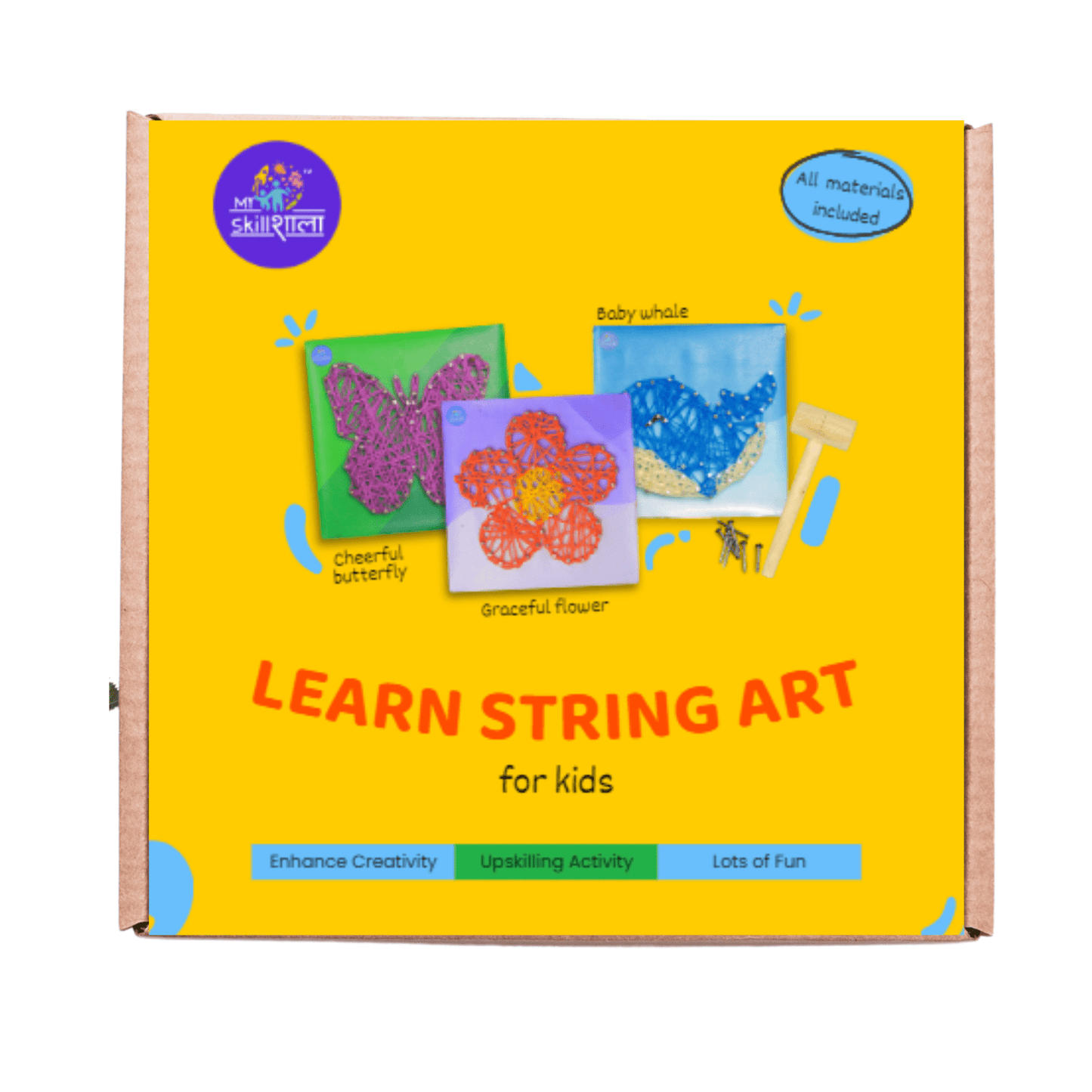 DIY String Art Kit for Kids β Creative Nail & Thread Craft Set - VibhutiCrafts