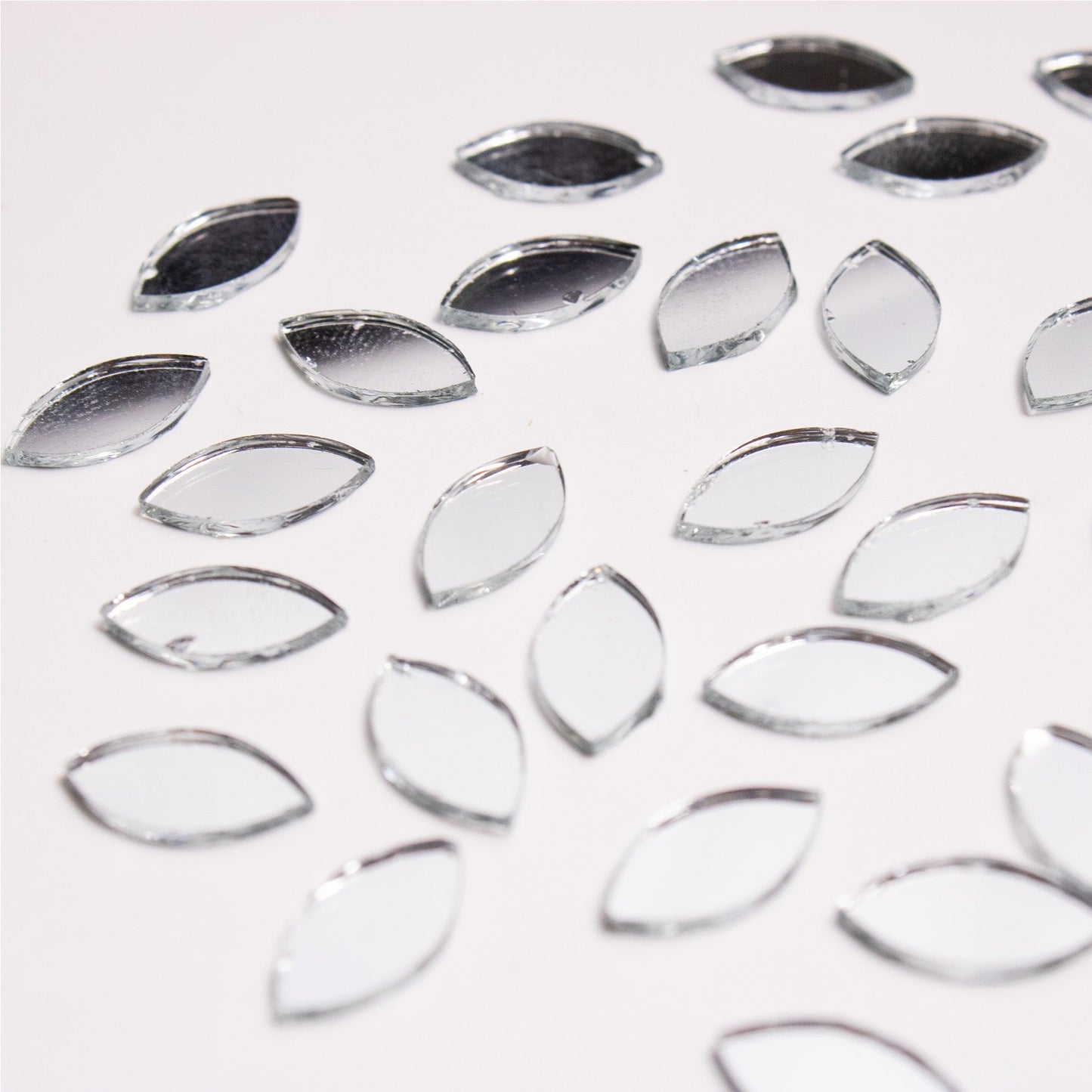 Eye Shape Mirror Cutouts (12mm, 739 Pieces) - VibhutiCrafts