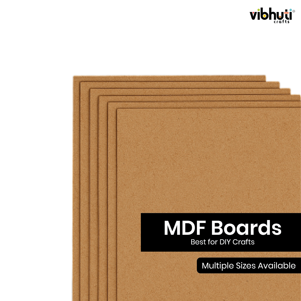 MDF Boards (10 x 10 inch, Pack of 6) - VibhutiCrafts