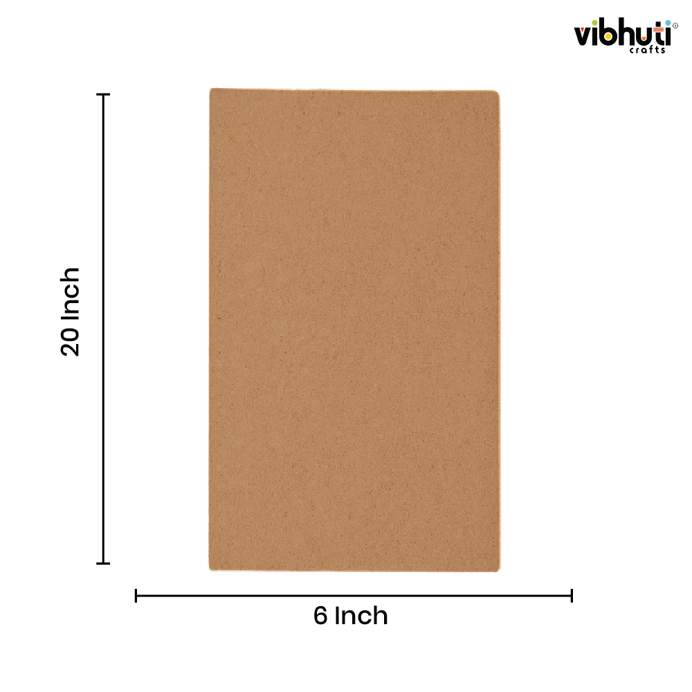 MDF Boards (20 x 6 inch, Pack of 6) - VibhutiCrafts