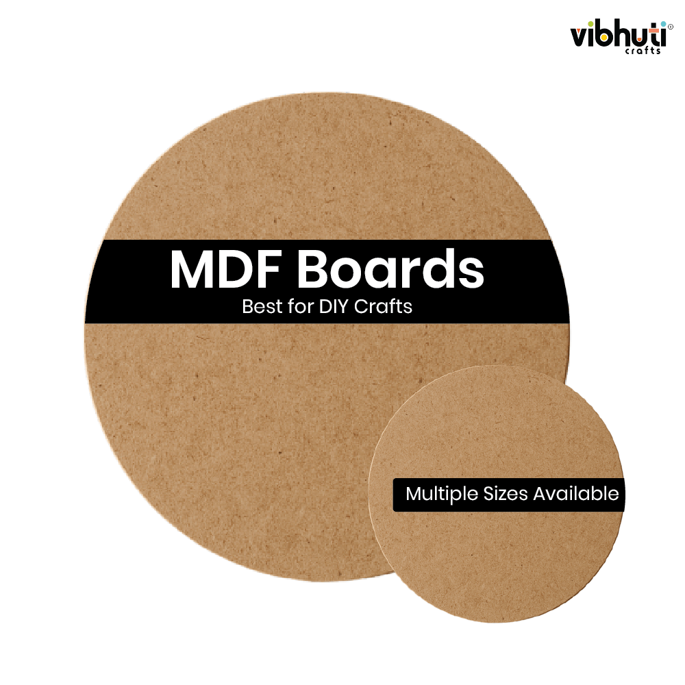 MDF Circle Base (6 inch, Pack of 6) - VibhutiCrafts