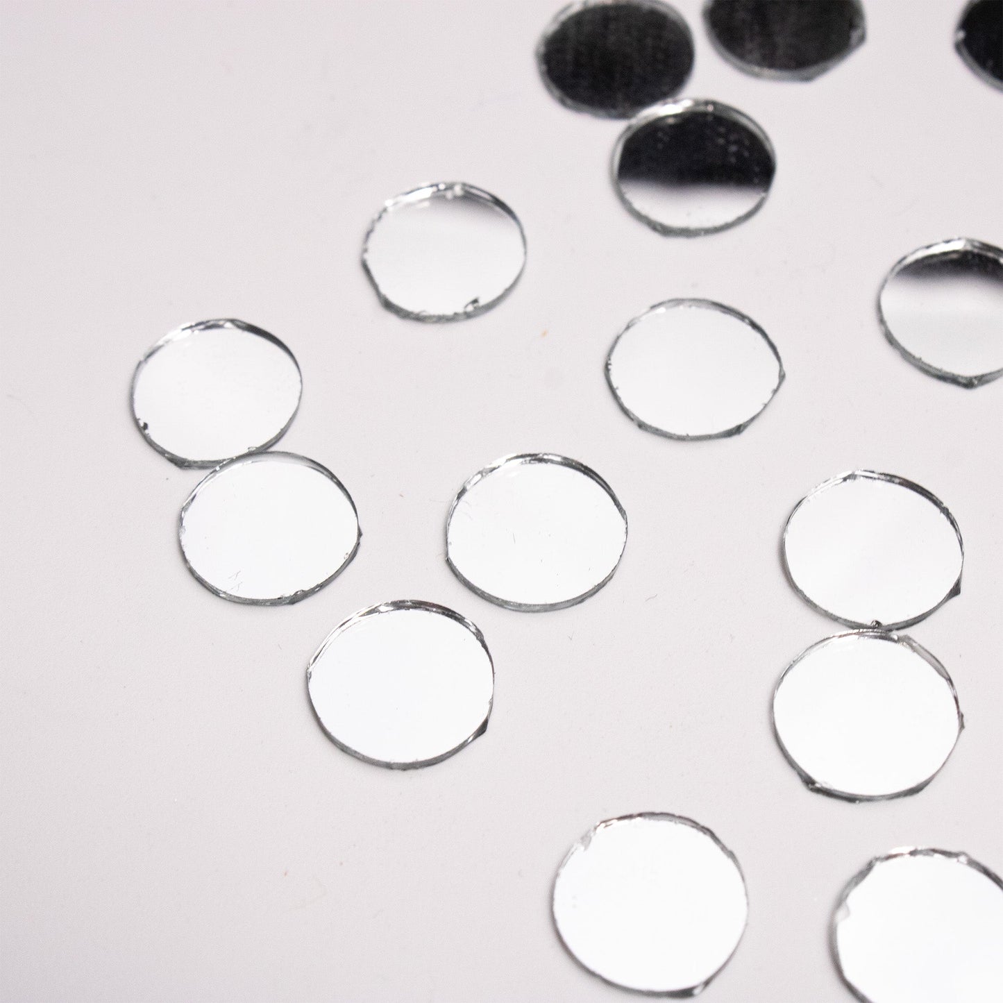 Round Shape Mirror Cutouts (12mm, 356 Pieces) - VibhutiCrafts