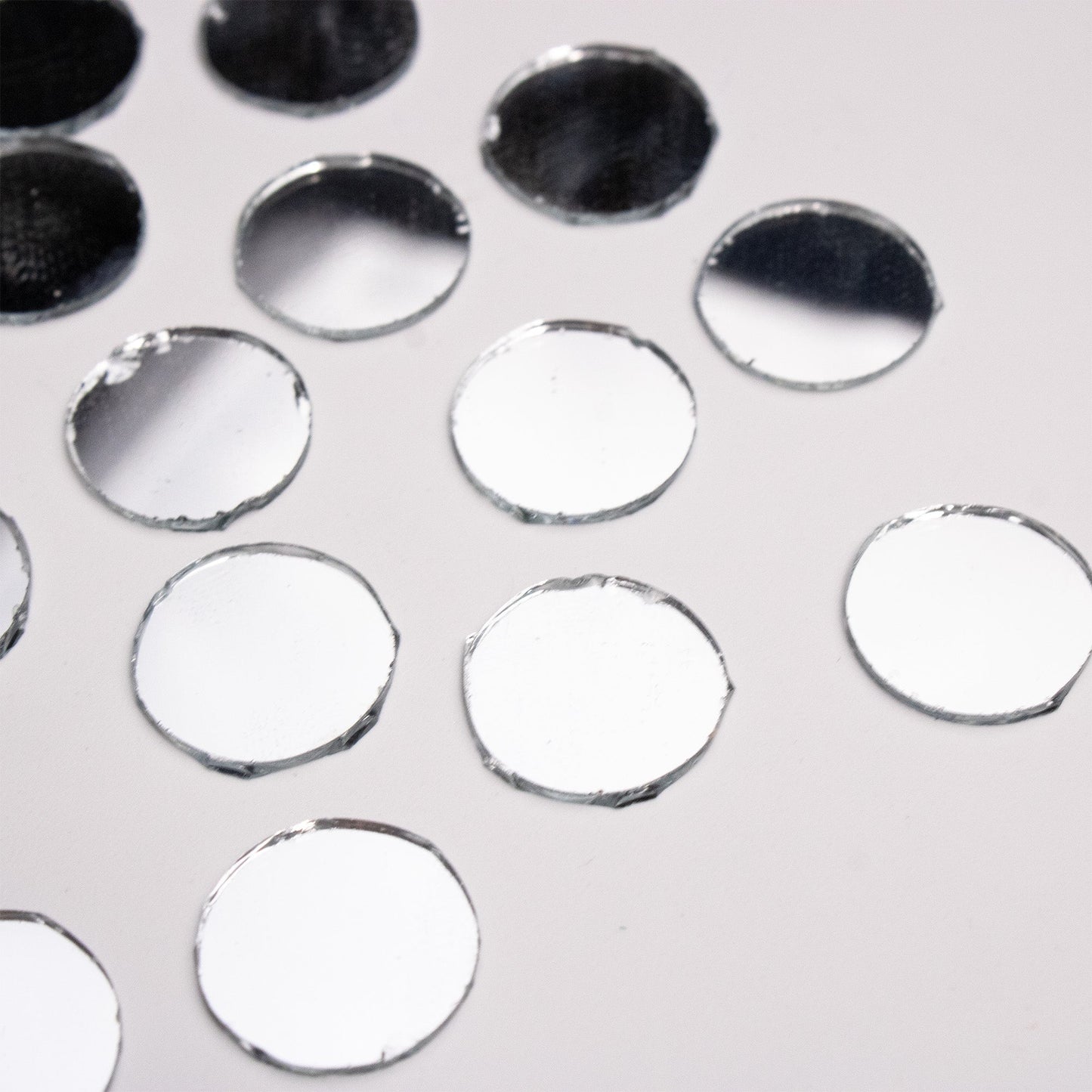 Round Shape Mirror Cutouts (16mm, 184 Pieces) - VibhutiCrafts