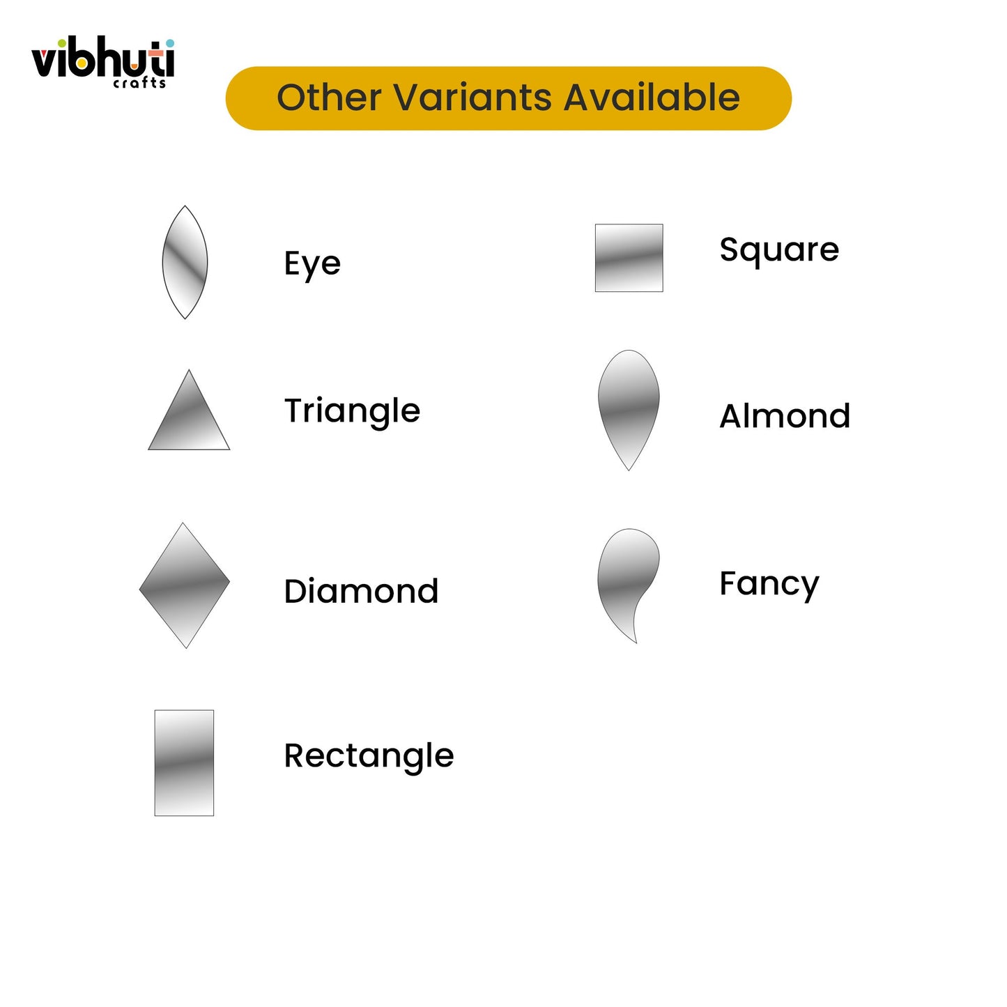Round Shape Mirror Cutouts (16mm, 184 Pieces) - VibhutiCrafts