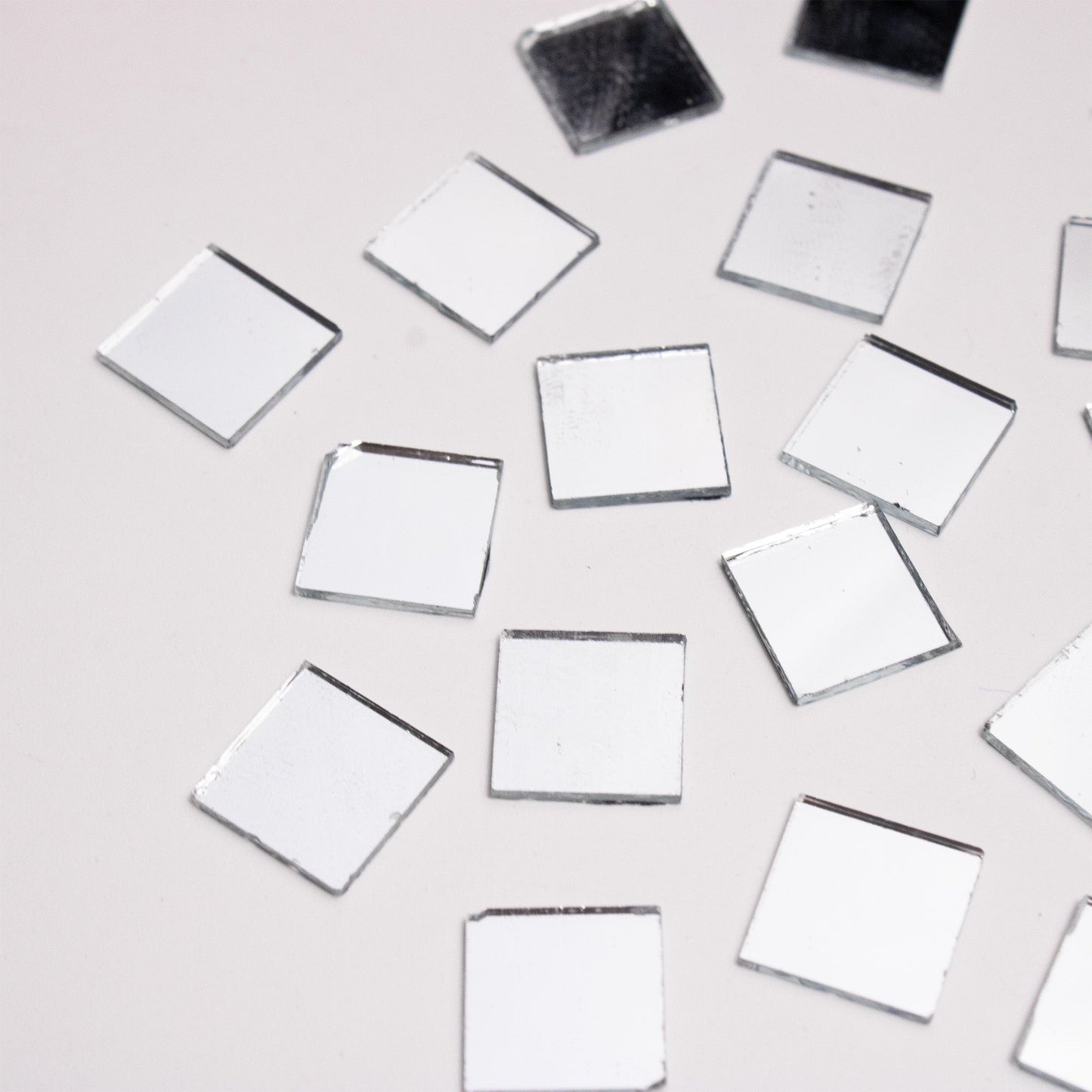 Square Shape Mirror Cutouts (11mm, 278 Pieces) - VibhutiCrafts