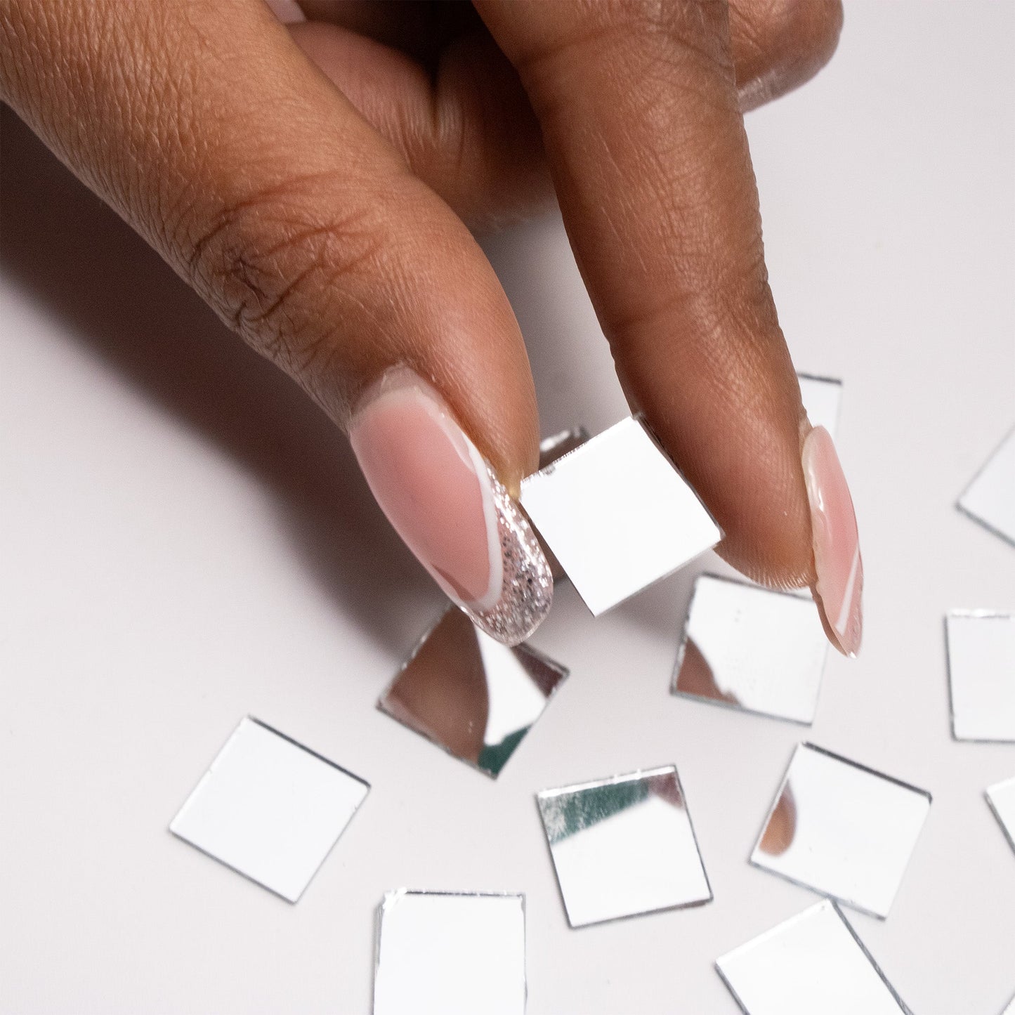 Square Shape Mirror Cutouts (11mm, 278 Pieces) - VibhutiCrafts
