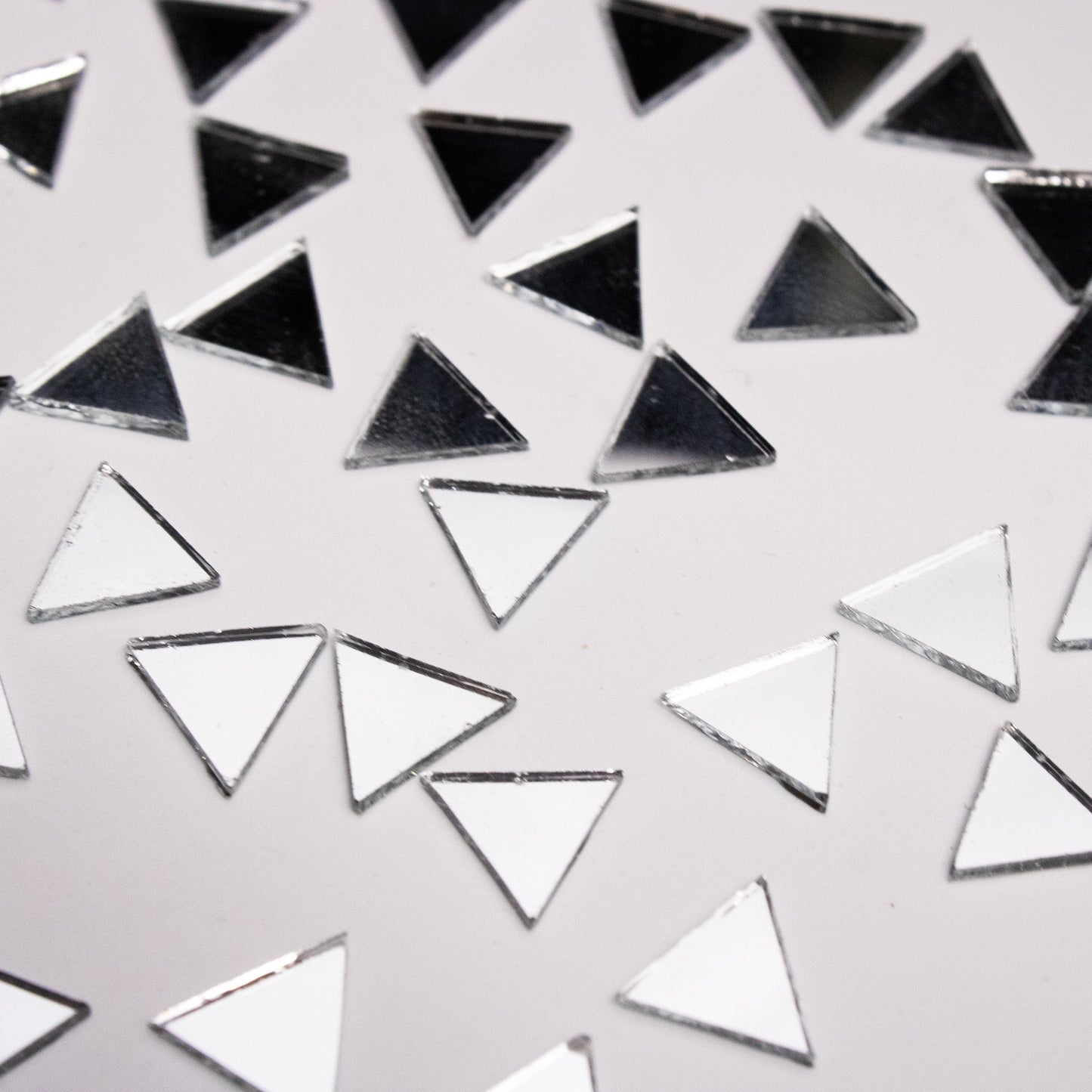 Triangle Shape Mirror Cutouts (10mm, 869 Pieces) - VibhutiCrafts