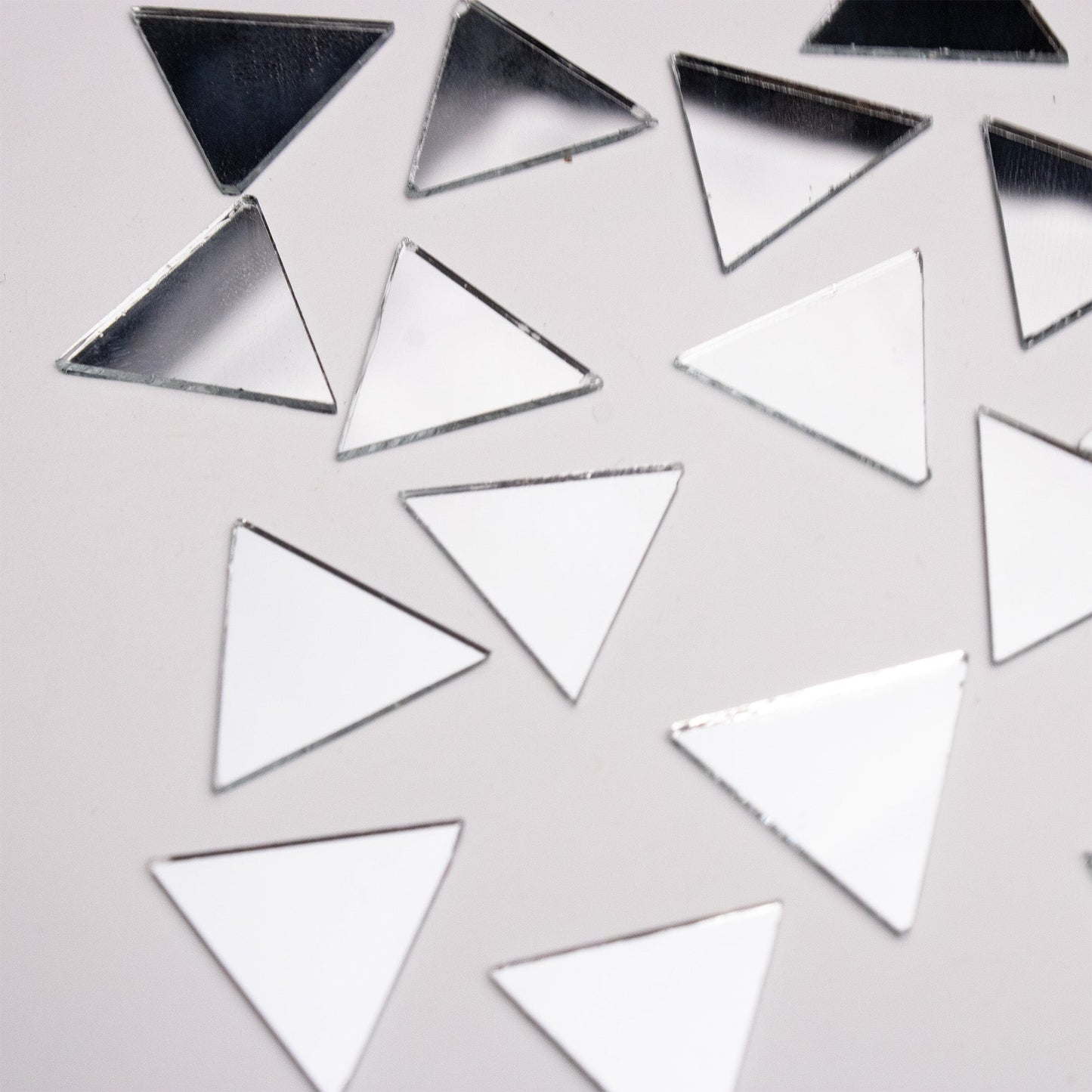 Triangle Shape Mirror Cutouts (16mm, 300 Pieces) - VibhutiCrafts