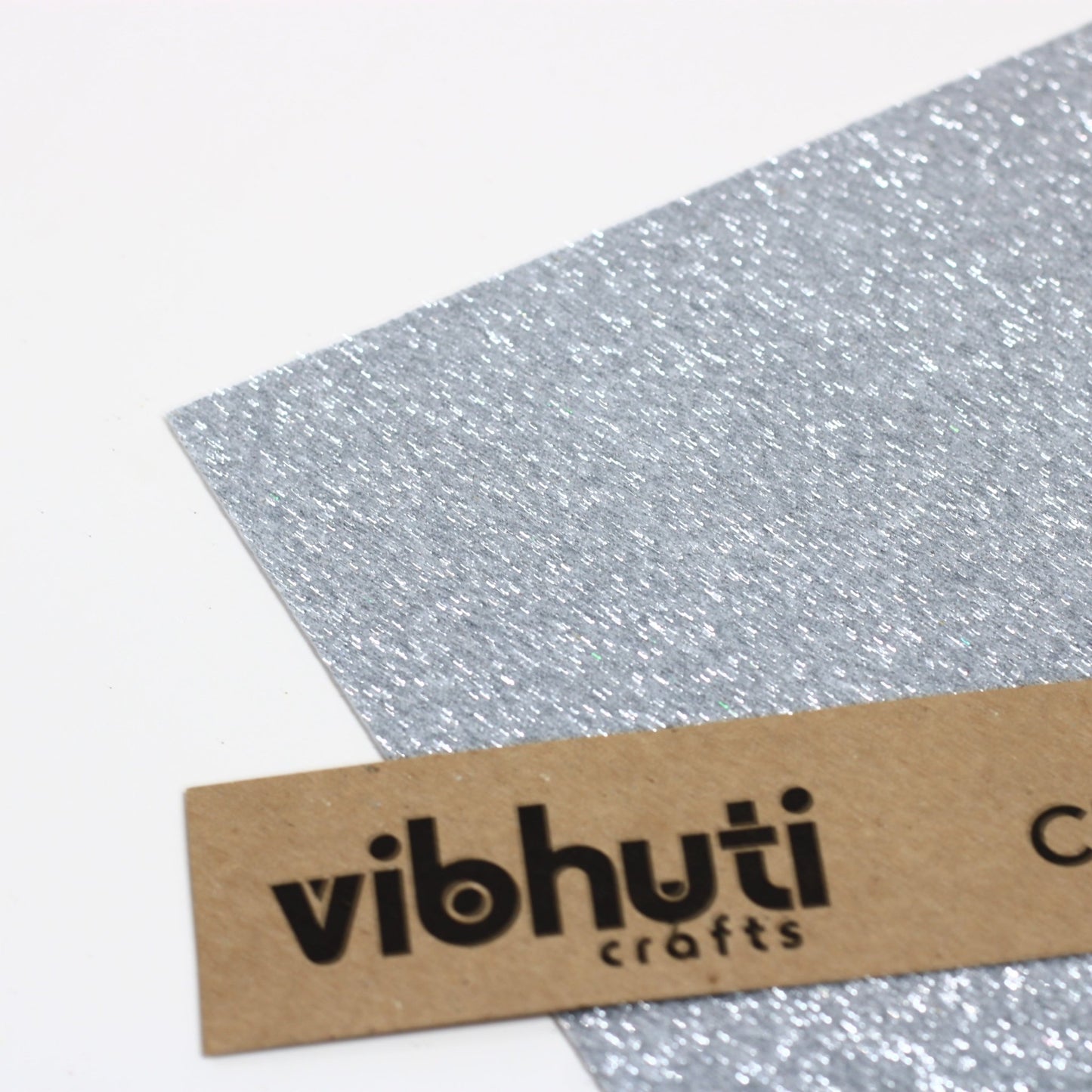 Glitter Eva Foam Sheet - A4, Pack of 10 (Single Color) Silver - MySkillShaala