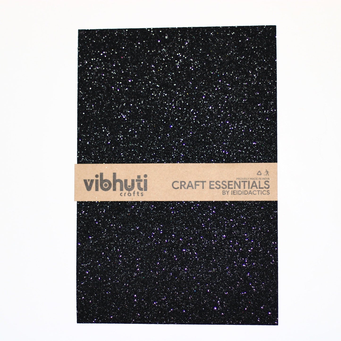Glitter Eva Foam Sheet - A4, Pack of 10 (Single Color) White - MySkillShaala