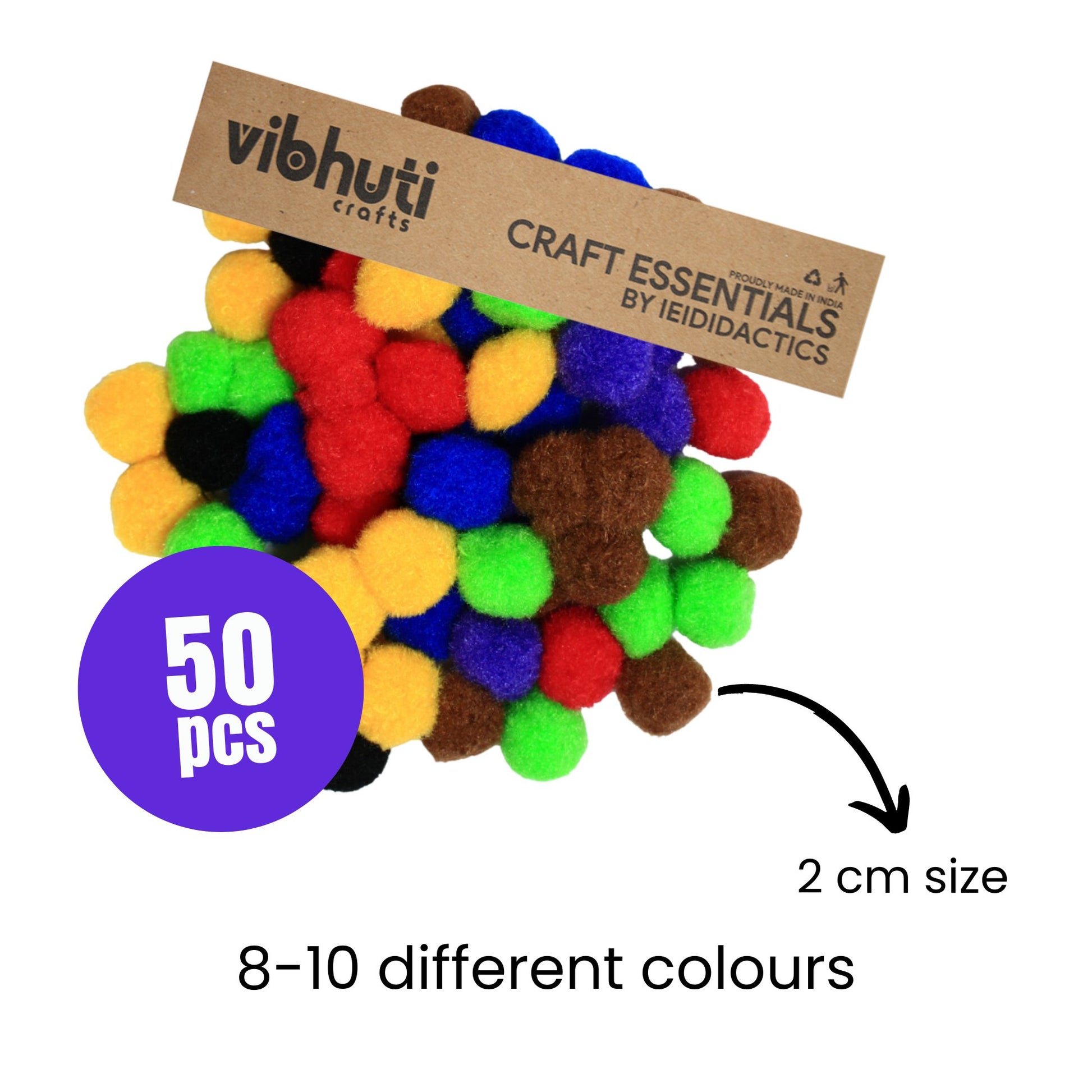 Craft 3-in-1 Bundle: Pipe Cleaner Craft Kit with Pom Pom Balls, Googly Eyes - Art Supplies for Boys & Girls by Vibhuti Crafts 5 - IN - 1 BUNDLE - MySkillShaala