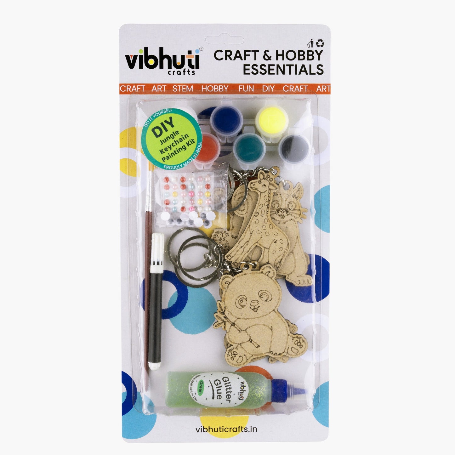 DIY Jungle Keychain Kit - Perfect Return Gift for Birthday Party | VibhutiCrafts