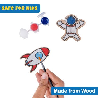 DIY Space Fridge Magnet Kit – Fun & Creative Party Favor for Kids (Pack of 10) - VibhutiCrafts