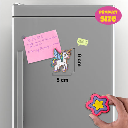 DIY Unicorn Fridge Magnet Kit – Fun & Creative Party Favor for Kids (Pack of 10) - VibhutiCrafts