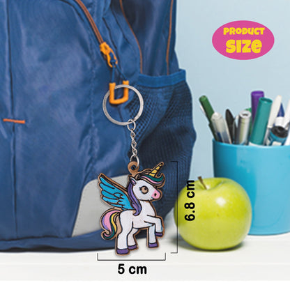 DIY Unicorn Keychain Kit - Customizable Crafts for Kids & Adults - VibhutiCrafts