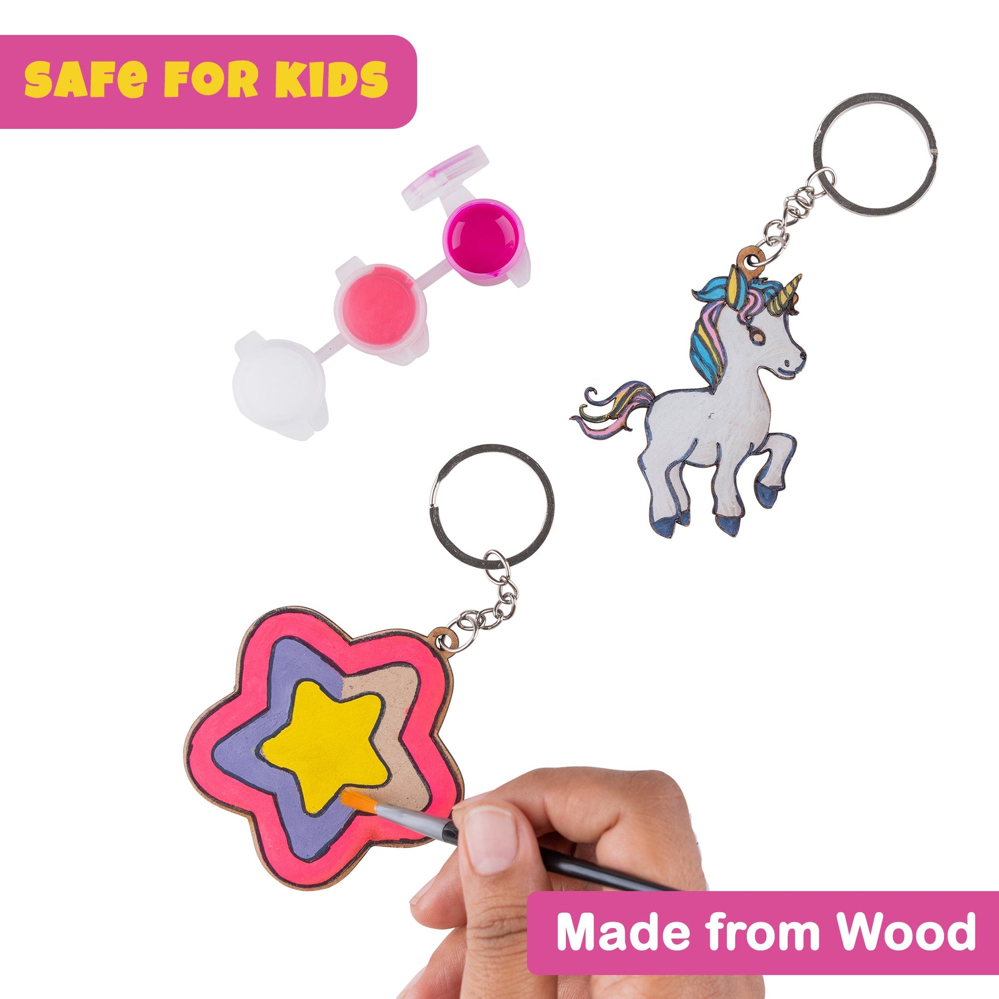 DIY Unicorn Keychain Kit - Customizable Crafts for Kids & Adults - VibhutiCrafts