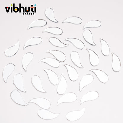 Fancy Shape Mirror Cutouts (16mm) - 490 Pieces - VibhutiCrafts