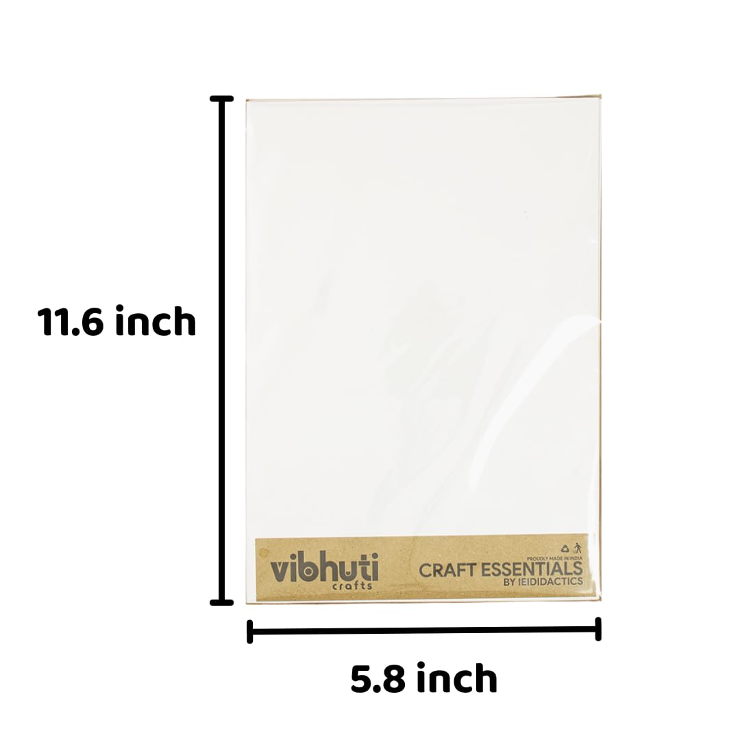 Mountboard (A4 – Pack of 10) – Sturdy & Smooth for Framing, Art, & Craft Projects - VibhutiCrafts