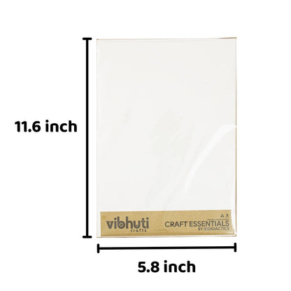 Mountboard (A4 – Pack of 10) – Sturdy & Smooth for Framing, Art, & Craft Projects - VibhutiCrafts