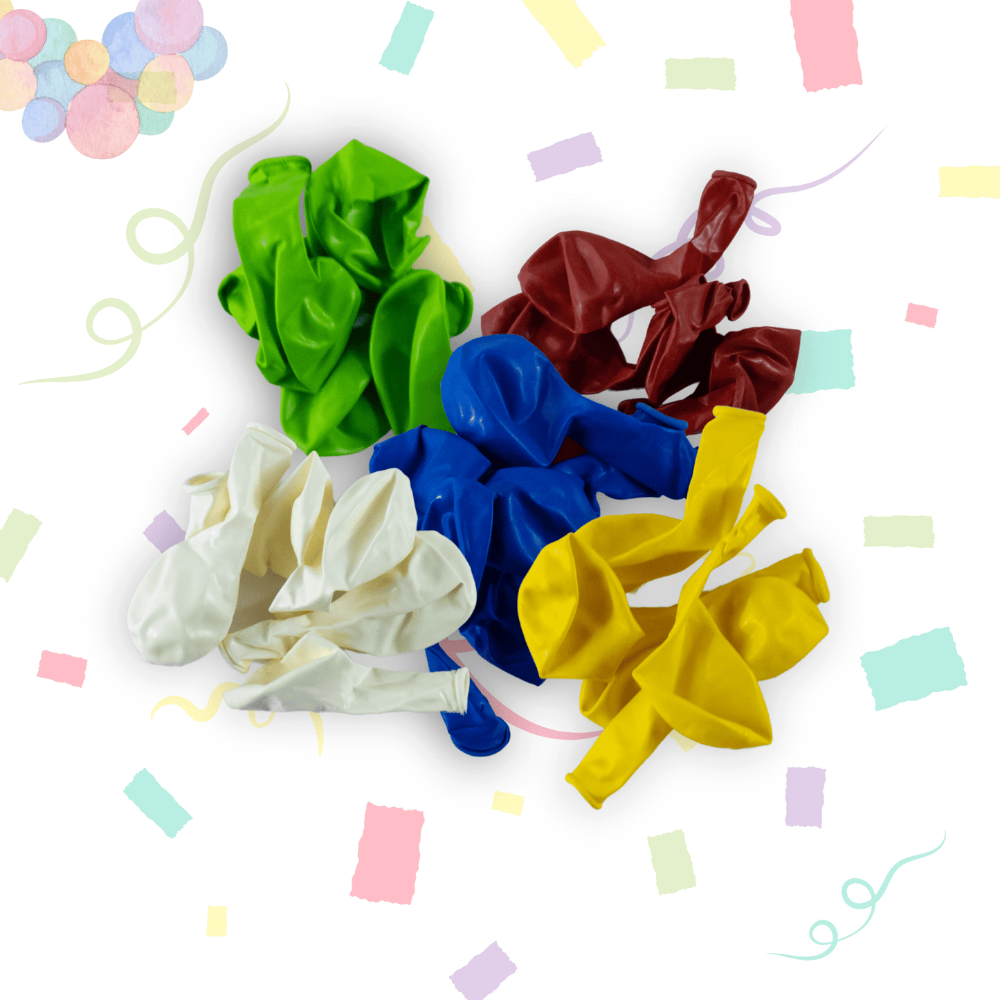 Party Pops - Standard/Pastel Balloons Pack of 50 for Party, Birthday, Kids, and Décor Yellow - VibhutiCrafts