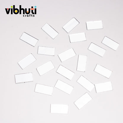 Rectangular Shape Mirror Cutouts (8mm, 239 Pieces) - VibhutiCrafts