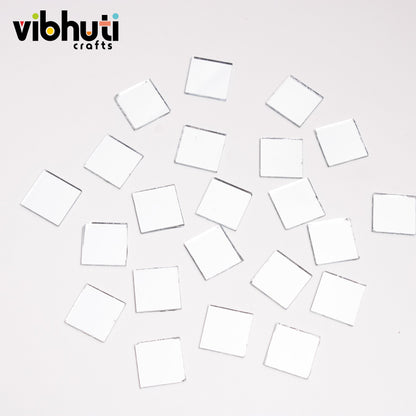 Square Shape Mirror Cutouts (11mm, 278 Pieces) - VibhutiCrafts