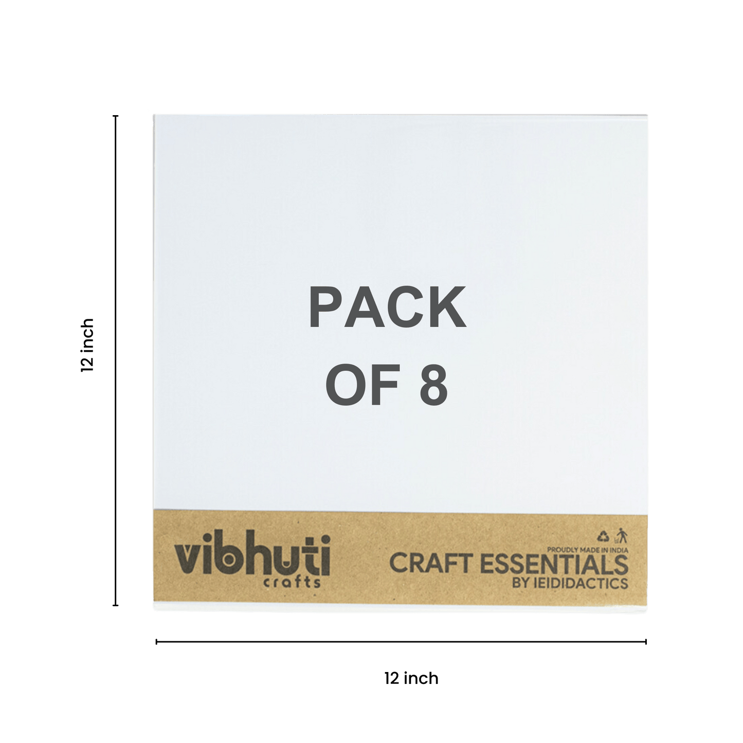 Sunboard (12x12 Inches, 3mm – Pack of 8) - VibhutiCrafts