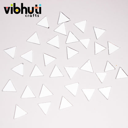 Triangle Shape Mirror Cutouts (12mm, 595 Pieces) - VibhutiCrafts