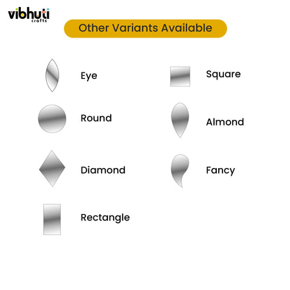 Triangle Shape Mirror Cutouts (14mm, 380 Pieces) - VibhutiCrafts