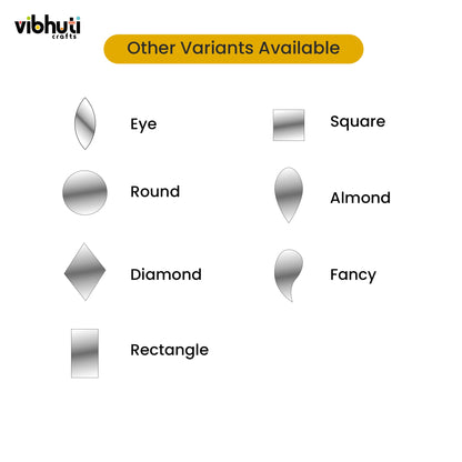 Triangle Shape Mirror Cutouts (20mm, 209 Pieces) - VibhutiCrafts