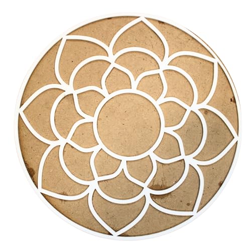 Vibhuti Crafts Reusable Rangoli Stencil with Circle Flower Template – Perfect for Floor, Pooja Room, and Home Décor – DIY Traditional Art - MySkillShaala