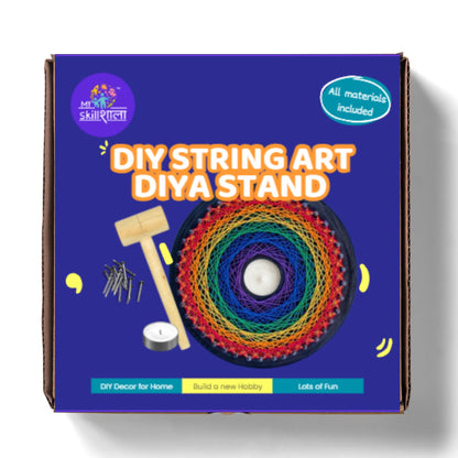 Vibhuti Crafts String Art Diya Stand Kit - MySkillShaala