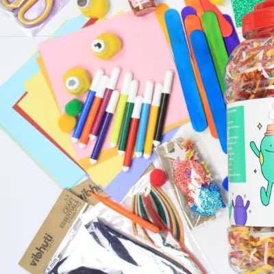 Jumbo Craft Jar - 500+ Crafts Materials All in One Jumbo Size - MySkillShaala