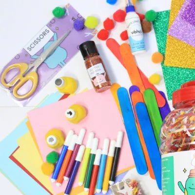 Jumbo Craft Jar - 500+ Crafts Materials All in One Jumbo Size - MySkillShaala