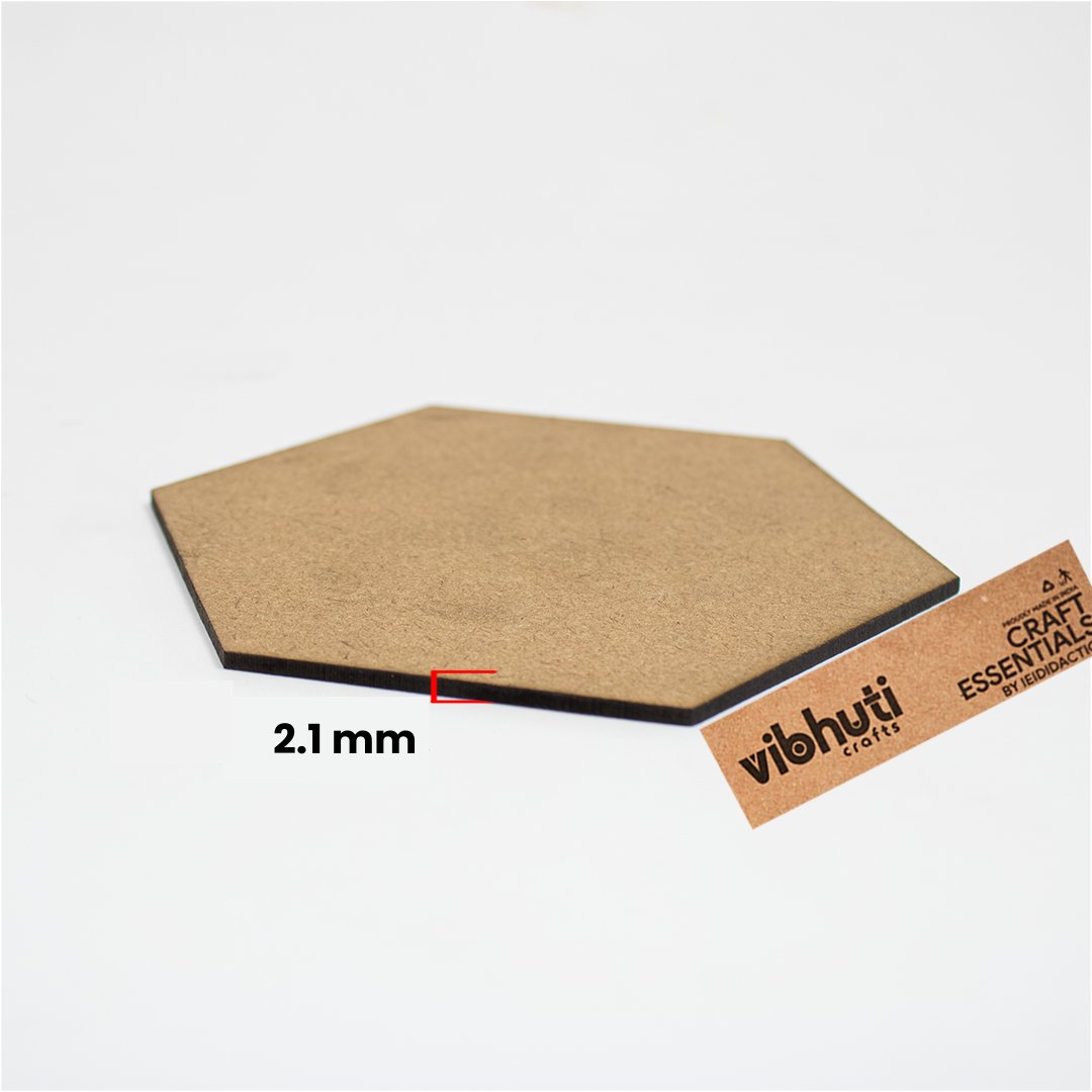 MDF Cutout - Hexagon 7 inch - MySkillShaala