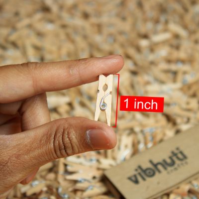 Natural Wooden Pegs - 1 inch (extra small) - MySkillShaala